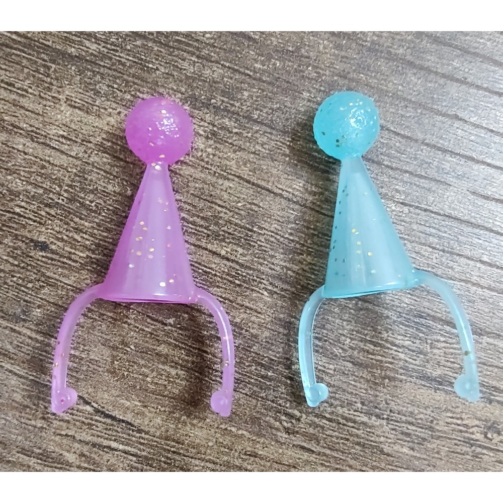 Doll Fashions Happy Birthday Headband Crown Party Accessories Set Of 2 Pink Blue